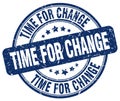 time for change blue stamp