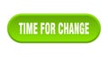 time for change button Royalty Free Stock Photo