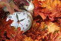 Time Change Daylight Savings Buried Clock Royalty Free Stock Photo