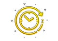 Time change icon. Clock sign. Watch. Vector