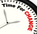 Time For Change Meaning Different Strategy Or Vary Royalty Free Stock Photo