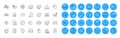 Time change, Quick tips and Cloud communication line icons pack. For web app. Color icon buttons. Vector