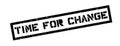 Time for change rubber stamp Royalty Free Stock Photo