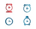 time clock logo Royalty Free Stock Photo