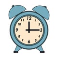 Time clock watch alarm cartoon Royalty Free Stock Photo