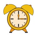 Time clock watch alarm cartoon Royalty Free Stock Photo