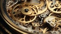 Clock metal time technology watch