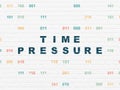 Time concept: Time Pressure on wall background Royalty Free Stock Photo