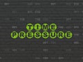Time concept: Time Pressure on wall background Royalty Free Stock Photo