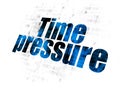 Time concept: Time Pressure on Digital background Royalty Free Stock Photo