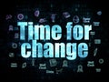Time concept: Time for Change on Digital Royalty Free Stock Photo