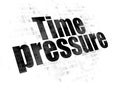 Time concept: Time Pressure on Digital background Royalty Free Stock Photo