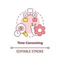 Time consuming concept icon