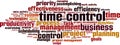 Time control word cloud Royalty Free Stock Photo