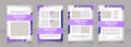 Time deposit offers blank brochure layout design