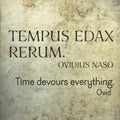 Time devours Ovid Lat Royalty Free Stock Photo