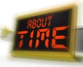 About Time Digital Clock Shows Late Or Overdue