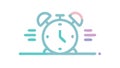 Time efficiency, fast clock, quick scheduling, optimized duration, swift progress, vector design Generative AI Royalty Free Stock Photo