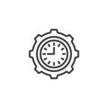 Time Efficiency line icon.