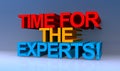 Time for the experts on blue