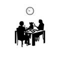 Time for a family dinner Royalty Free Stock Photo