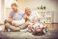 Time for family always exists. Royalty Free Stock Photo