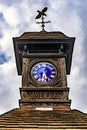 Time Flies, Very old Clock, outdoors on a rainy day