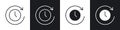 Time forward vecor icon set
