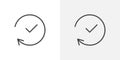 Time forward vecor icon set
