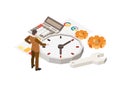 Time Gear Management Composition Royalty Free Stock Photo
