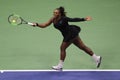 23-time Grand Slam champion Serena Williams in action during her 2018 US Open final match against Naomi Osaka