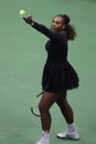 23-time Grand Slam champion Serena Williams in action during her 2018 US Open final match against Naomi Osaka