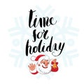 Time for holiday lettering