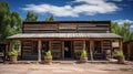 Time honored trading post structure from the past