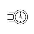 Time icon - Clock icon Royalty Free Stock Photo