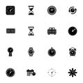 Time icon - Expand to any size - Change to any colour. Perfect Flat Vector Contains such Icons as timer, cuckoo clock Royalty Free Stock Photo