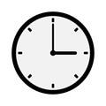 Time icon vector. Clock icon symbol illustration. Flat time clock web design. Stock image Royalty Free Stock Photo
