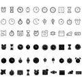 Time icon vector set. clock illustration sign collection. watch symbol. Royalty Free Stock Photo