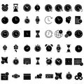 Time icon vector set. clock illustration sign collection. watch symbol. Royalty Free Stock Photo