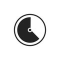 Time Icon Vector. Simple flat symbol. Illustration pictogram. Royalty Free Stock Photo