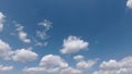 Time-lapse of blue sky with cloud.