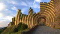 Time lapse of Carcassonne, a hilltop town in southern France is an UNESCO World Heritage Site famous for its medieval