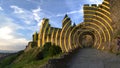 Time lapse of Carcassonne, a hilltop town in southern France is an UNESCO World Heritage Site famous for its medieval