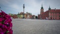 Time lapse at Castle Square in Warszawa, Poland