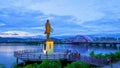 Time lapse of Chuncheon City at Night Seoul ,South Korea.