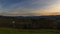 Time lapse of clouds over Mt. Hood and pear orchards in Hood River OR 4k uhd