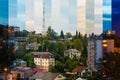 Time-lapse collage of slices of different times of day