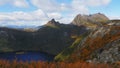 Time lapse of cradle mountain and dove lake from marions lookout