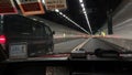 Time lapse drive in taxicabs of Hong Kong