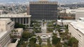 Time Lapse of the DWP Building from Above in Downtown Los Angeles